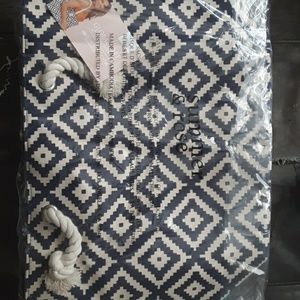 Summer & Rose Navy Diamond Tote